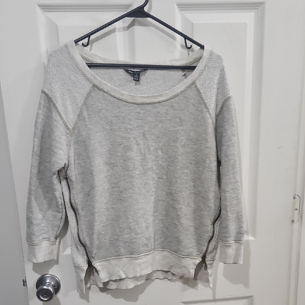 Bundle Sale | American Eagle Outfitters Light Gray Crew Neck Sweater Size Small